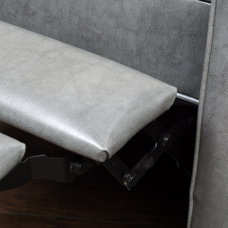 Ethan Tufted Bonded Leather Recliner Chair by Christopher Knight Home
