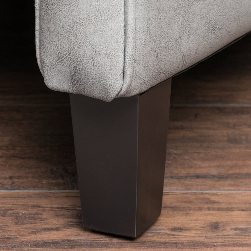 Ethan Tufted Bonded Leather Recliner Chair by Christopher Knight Home