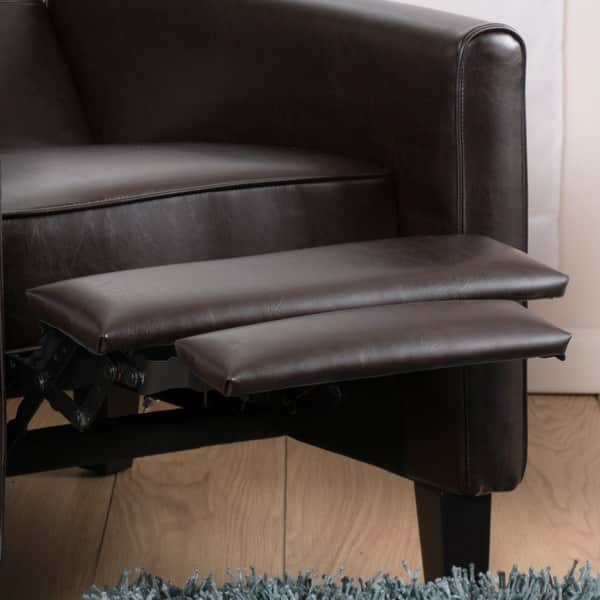 Ethan Tufted Bonded Leather Recliner Chair By Ethan Tufted Bonded Leather Recliner Chair By
