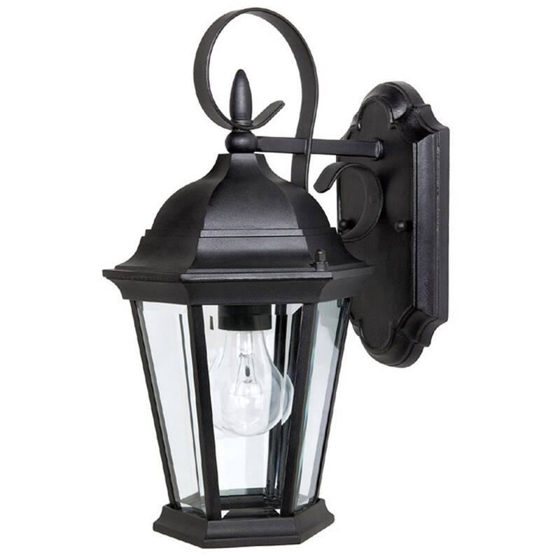 Carraige House 1-light Black Outdoor Wall Lantern