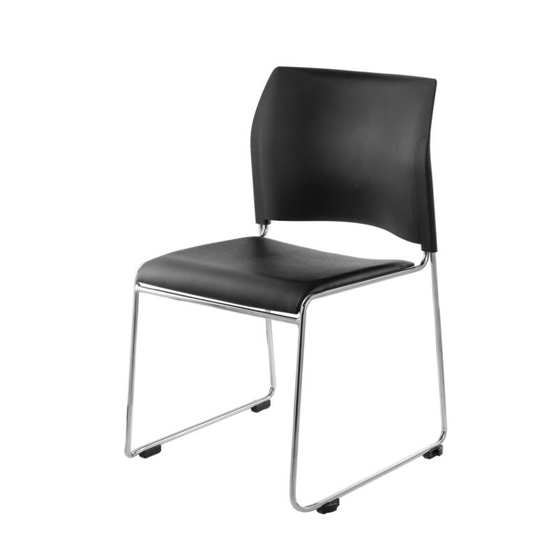 Flipper Table and Vinyl Padded Stack Chair Training Pack - Black