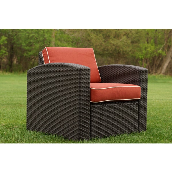 Shop Cielo Patio Resin Wicker Chair - Free Shipping Today ... Shop Cielo Patio Resin Wicker Chair - Free Shipping Today ... on Safavieh Outdoor Living Granton 5 Pc Living Set id=51794