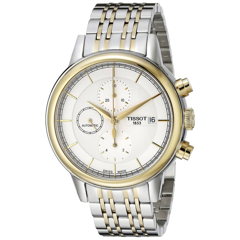 Tissot Men's T0854272201100 'Carson' Automatic Chronograph Two-Tone Stainless Steel Watch