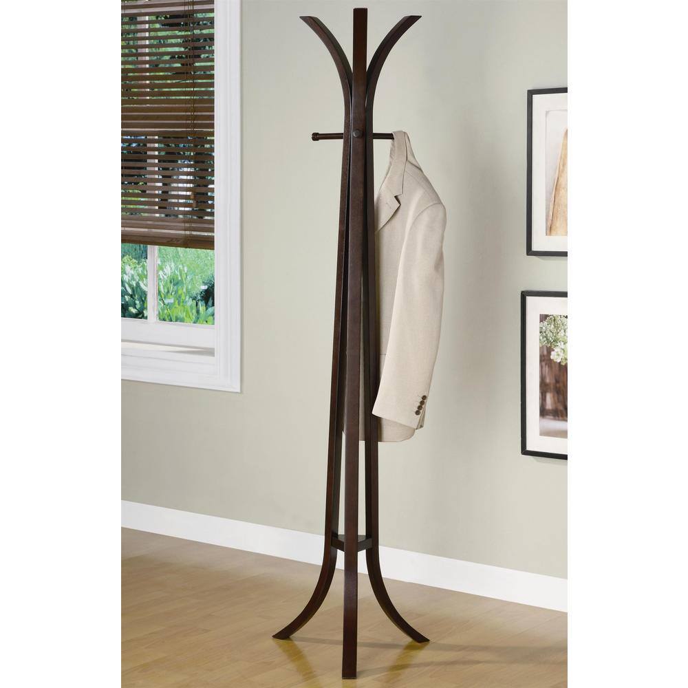 Curved Bentwood Design Cappuccino Finished Coat Rack