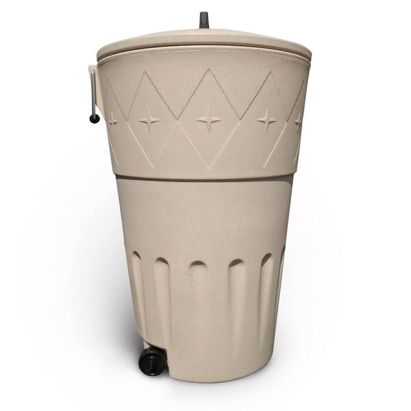 Decorative Wheeled Outdoor Trash Bin Overstock 10328176 Decorative trash cans in a multitude of colors and options to match any decor adding that decorative touch. usd