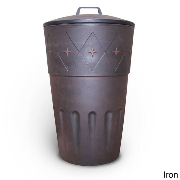 Shop Decorative Wheeled Outdoor Trash Bin Overstock 10328176
