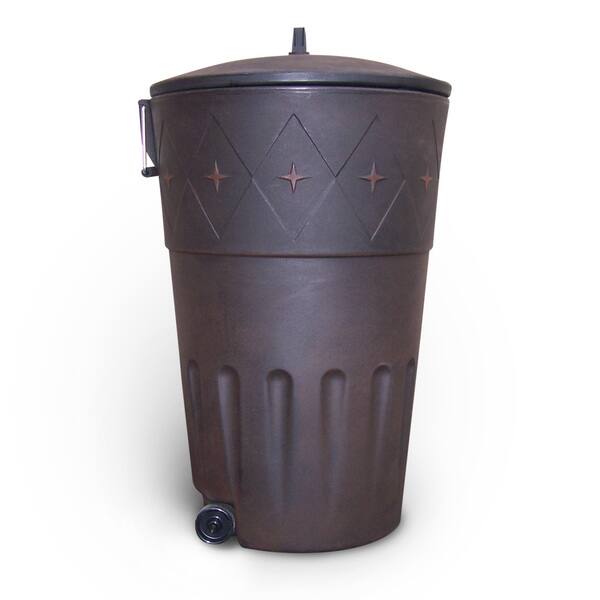 Shop Decorative Wheeled Outdoor Trash Bin Free Shipping Today