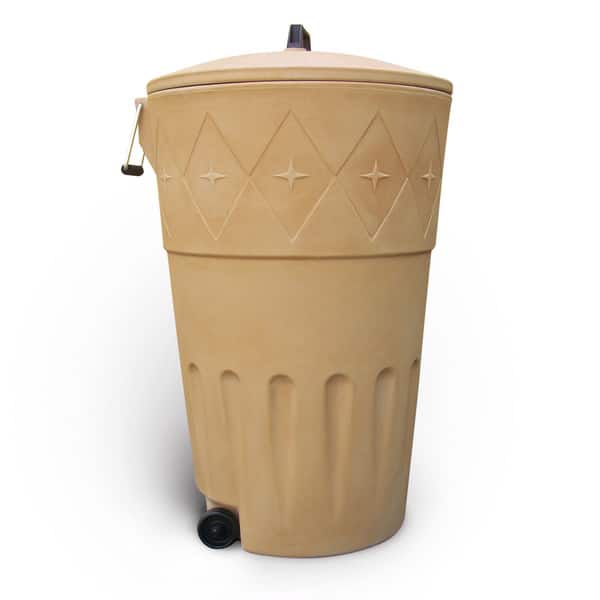 Shop Decorative Wheeled Outdoor Trash Bin Overstock 10328176