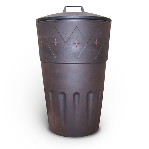 Shop Decorative Wheeled Outdoor Trash Bin Overstock 10328176