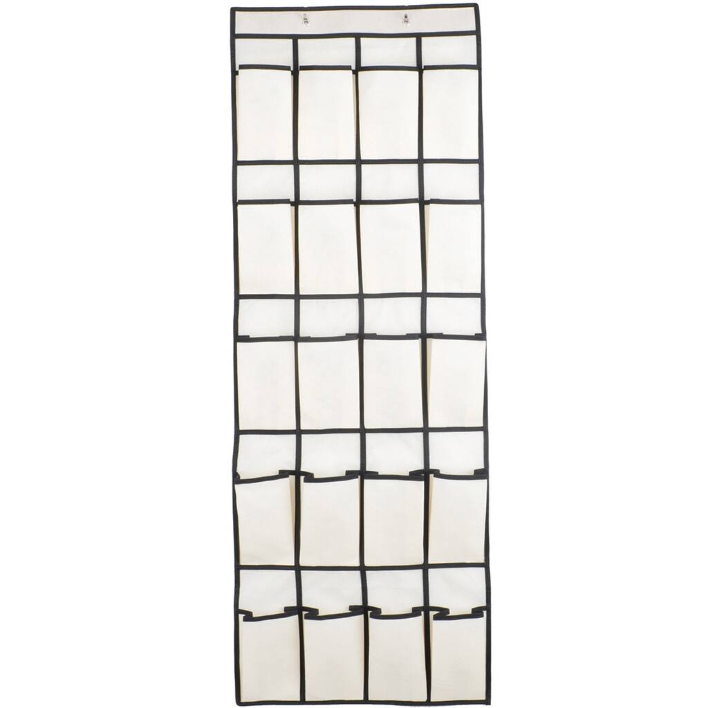 20 Pocket Over The Door Hanging Shoe Organizer