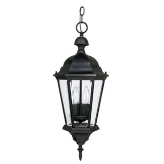 Carraige House 3-light Black Hanging Outdoor Lantern