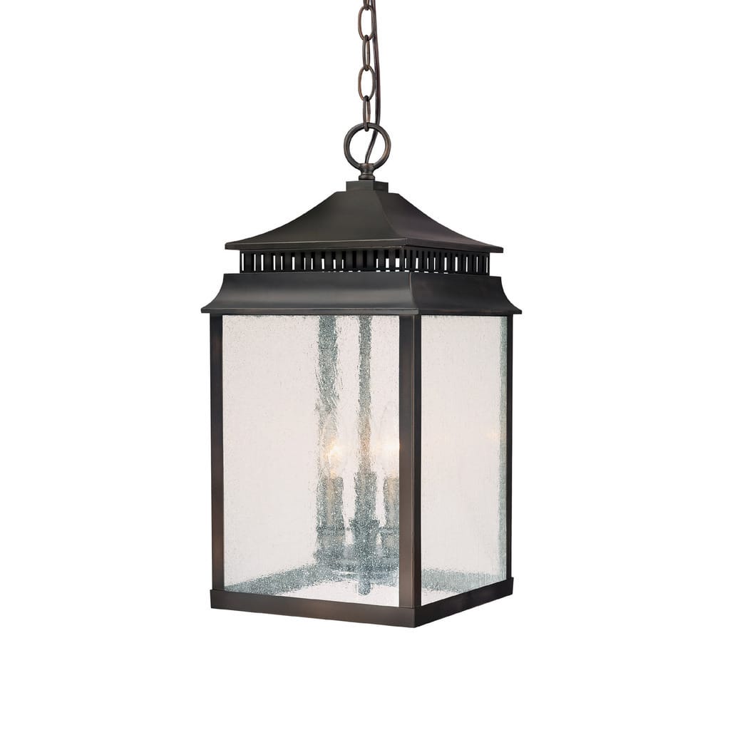 Sutter Creek 3-light Old Bronze Hanging Outdoor Lantern - Old Bronze