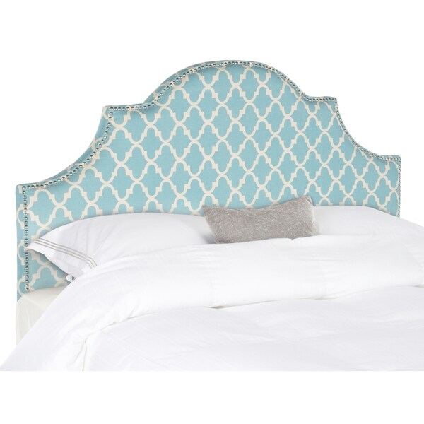 Safavieh Hallmar Blue & White Arched Headboard (Full) - Overstock ...