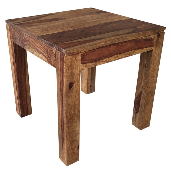 Idris Dark Sheesham Solid Wood Accent Table - Overstock ...
