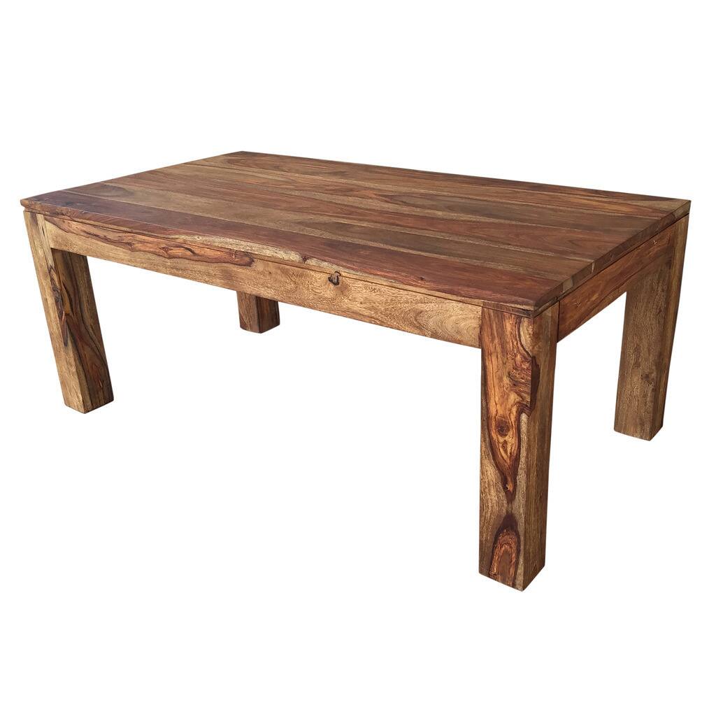 Idris Dark Sheesham Solid Wood Coffee Table