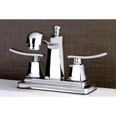 Kingston Brass Euro Chrome 4-inch Center Bathroom Faucet