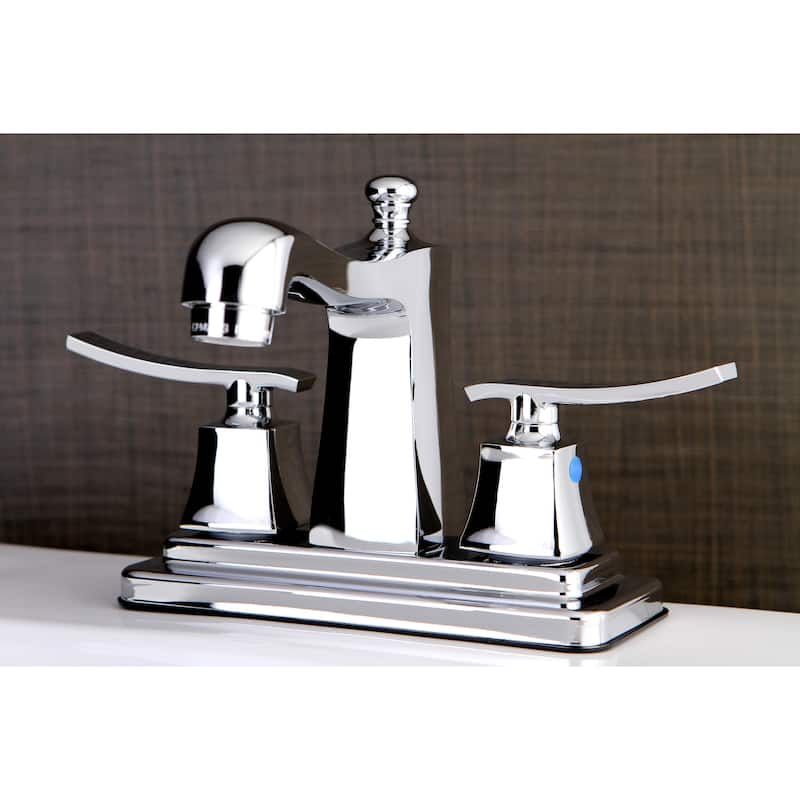 Kingston Brass Euro Chrome 4-inch Center Bathroom Faucet