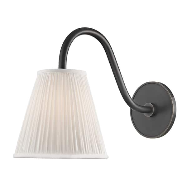 Hudson Valley Remsen 1 Light Wall Sconce Old Bronze With White Bed Bath And Beyond 10329621 7568