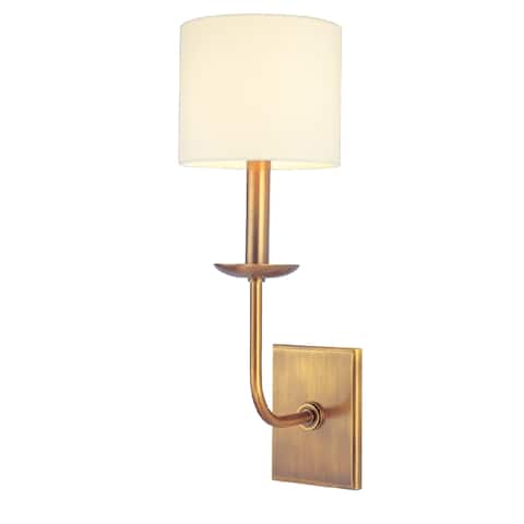 Hudson Valley Kings Point 1-light Wall Sconce, Aged Brass