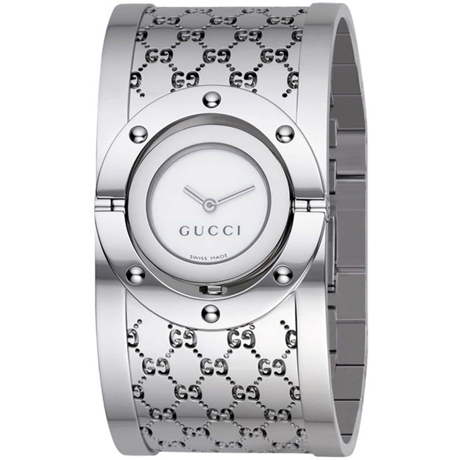 gucci twirl watch silver