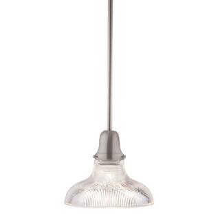 Hudson Valley Lighting Home Decor Clearance Liquidation Clearance Hudson Valley Edison R08 Pendant Satin Nickel With Clear