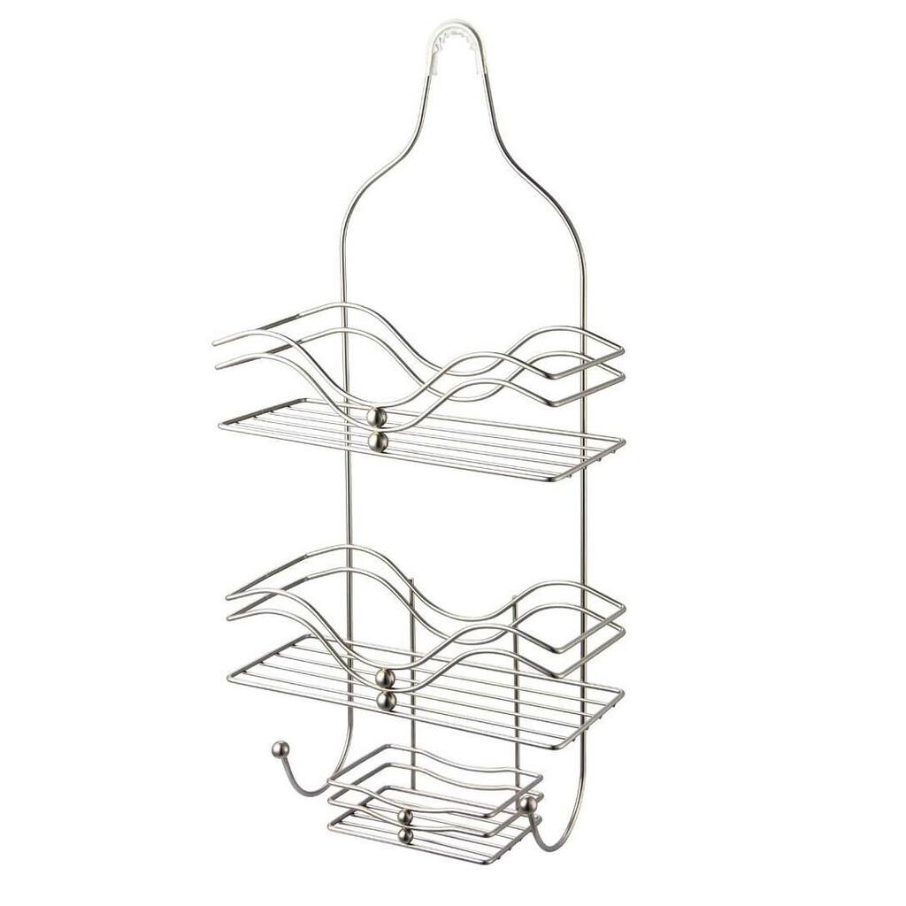 Home Basics Satin Nickel Shower Caddy