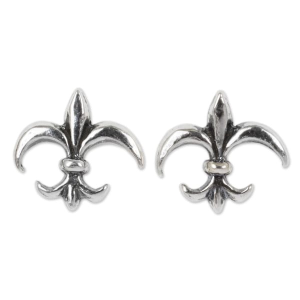 Handmade Sterling Silver Fleur De Lis Earrings Thailand Free Handmade Sterling Silver X27 Fleur De Lis Earrings