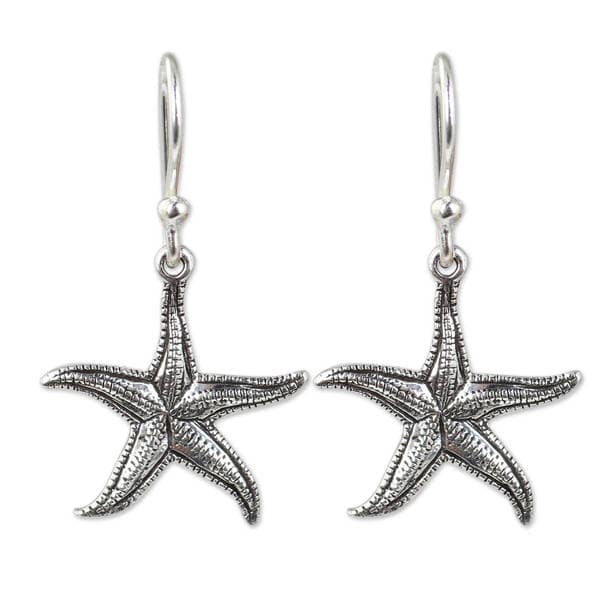 Handmade Sterling Silver Starfish Earrings Thailand On Handmade Sterling Silver X27 Starfish Earrings Thailand