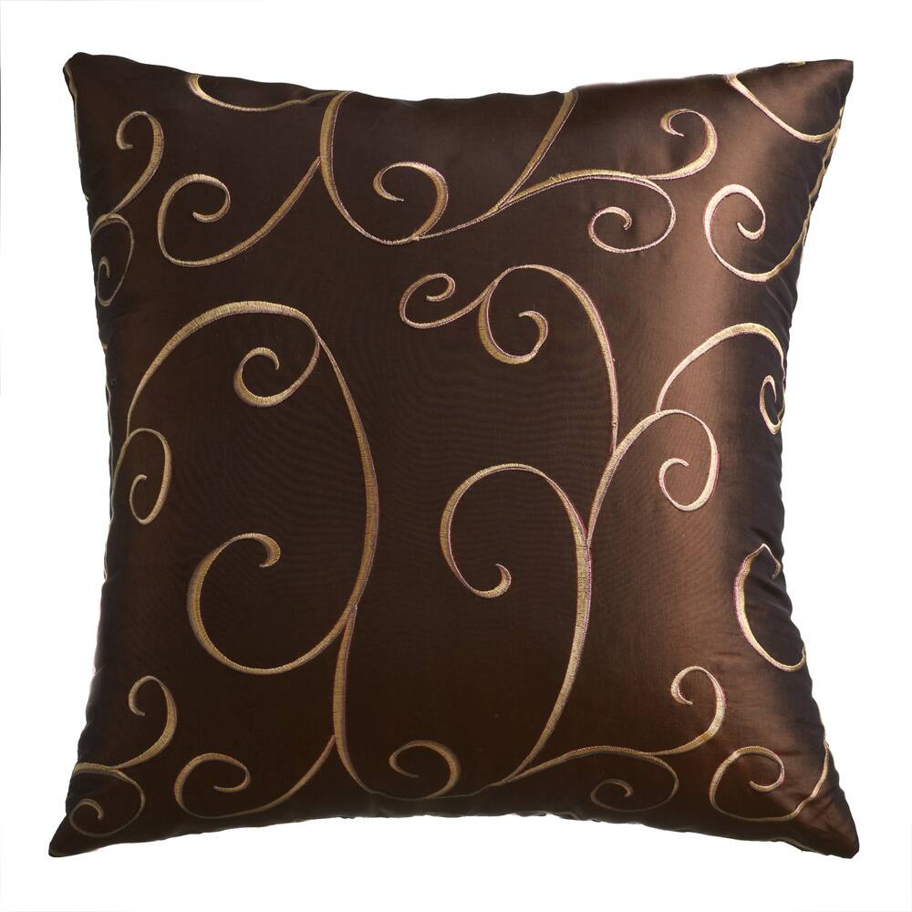 Villa Embroidered Feather Down Pillow (Pack of 2)