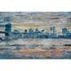 preview thumbnail 1 of 5, Parvez Taj 'Bridge Skyline' Canvas Art