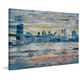 preview thumbnail 3 of 5, Parvez Taj 'Bridge Skyline' Canvas Art