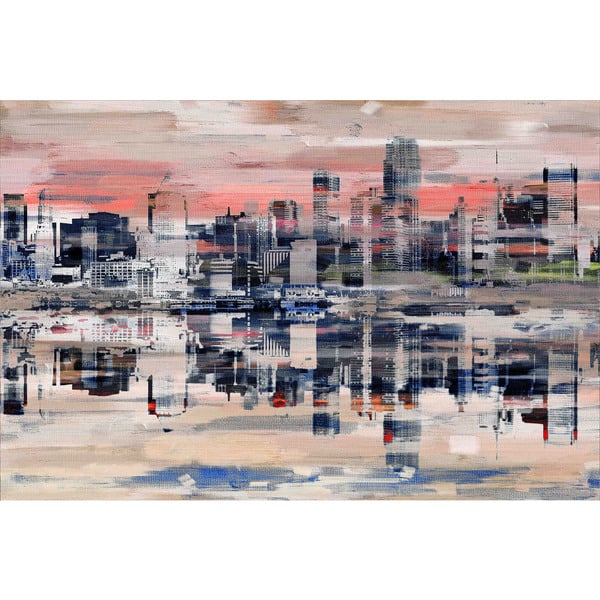 slide 2 of 7, Parvez Taj 'NYC Reflection' Canvas Art