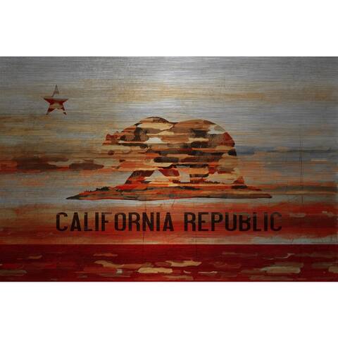 Handmade Parvez Taj - Cali Print on Brushed Aluminum