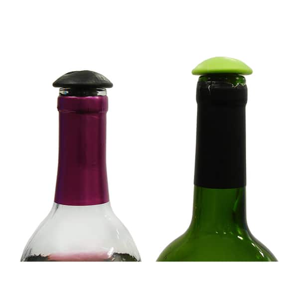 slide 2 of 4, Epicureanist Wine Screw Bottle Stoppers (Set of 2)