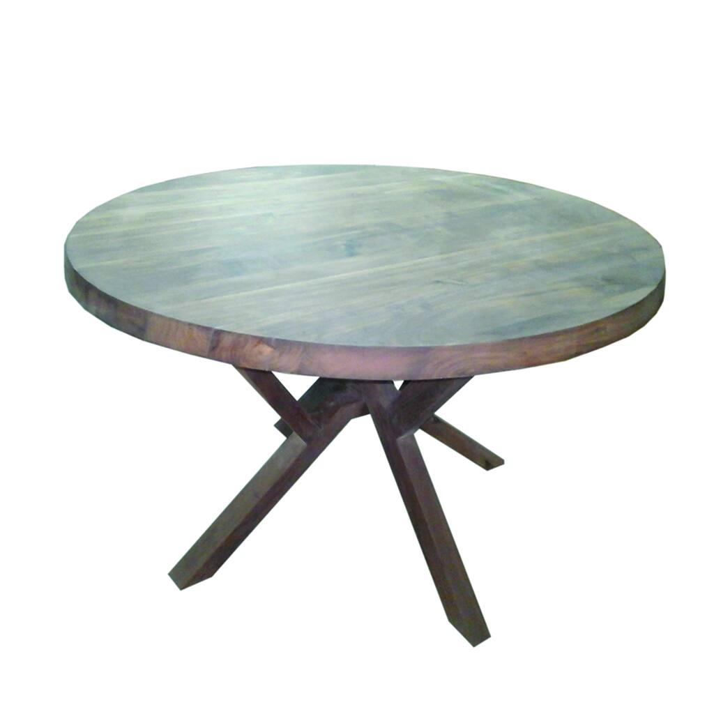 Yosemite Home Decor Natural Wood Round Dining Table