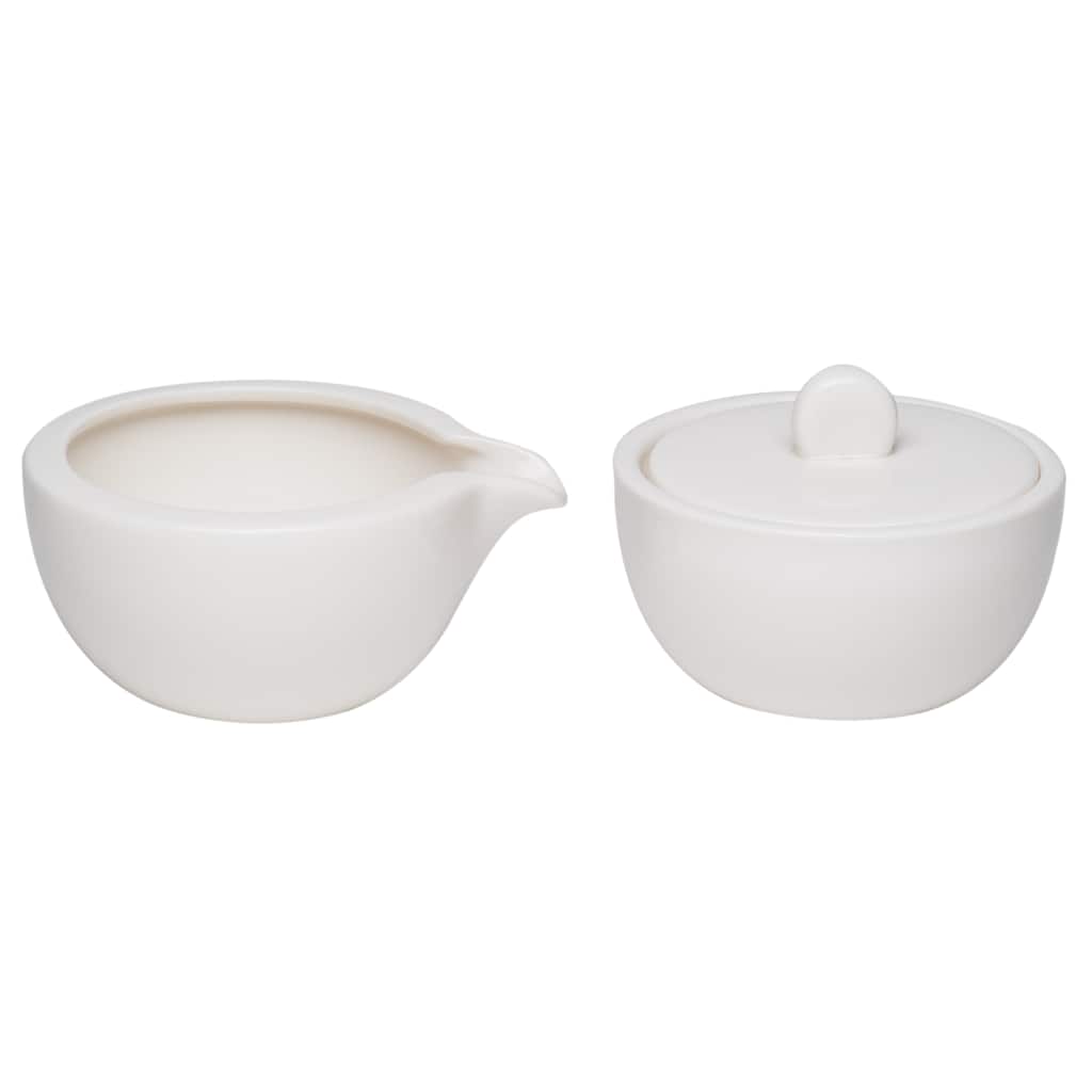 Whisper White Covered Sugar and Creamer Set