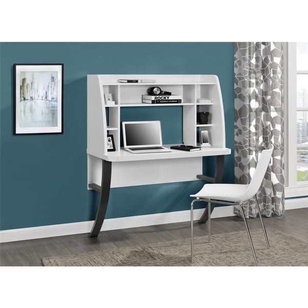 Shop Ameriwood Home Eden White Wall-mounted Desk - Free ...