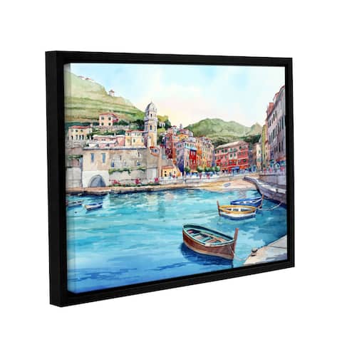 ArtWall Bill Drysdale ' Vernazza ' Gallery-Wrapped Floater-Framed Canvas - multi