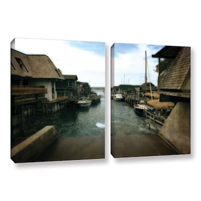 ArtWall Kevin Calkins ' Fishtown 2 Piece ' Gallery-Wrapped Canvas Set - Multi