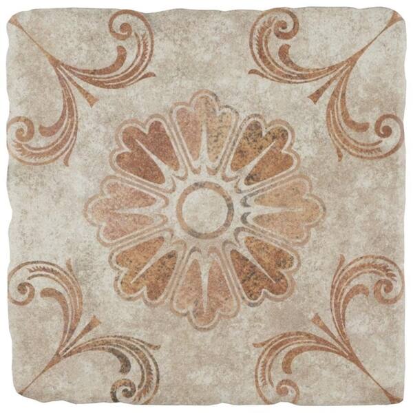 Shop Somertile 7 75x7 75 Inch Gavras Arena Decor Fleur Ceramic