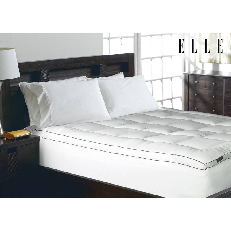 1200 Thread Count Cotton-rich Solid Mattress Pad - White