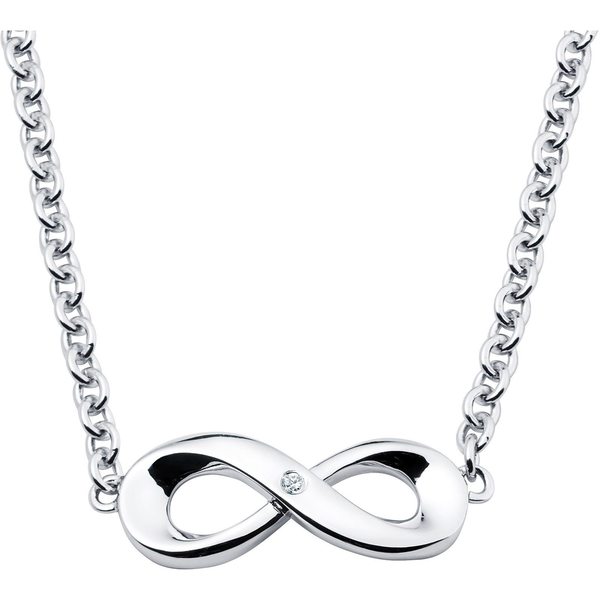 Boston Bay Diamonds 925 Sterling Silver .01ct TDW Diamond Accent Fashion Pendant w/ Chain