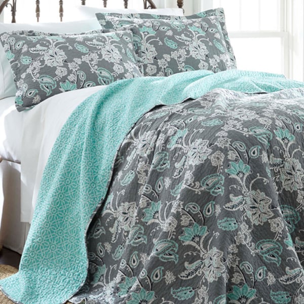 Amraupur Overseas Agnes 100-percent Cotton 3-piece Reversible Quilt Set