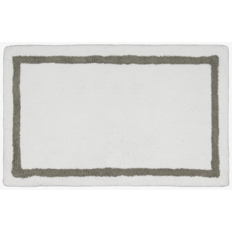 Plush Solutions Border Rug by Nourison (1'9 x 2'10) - Charcoal