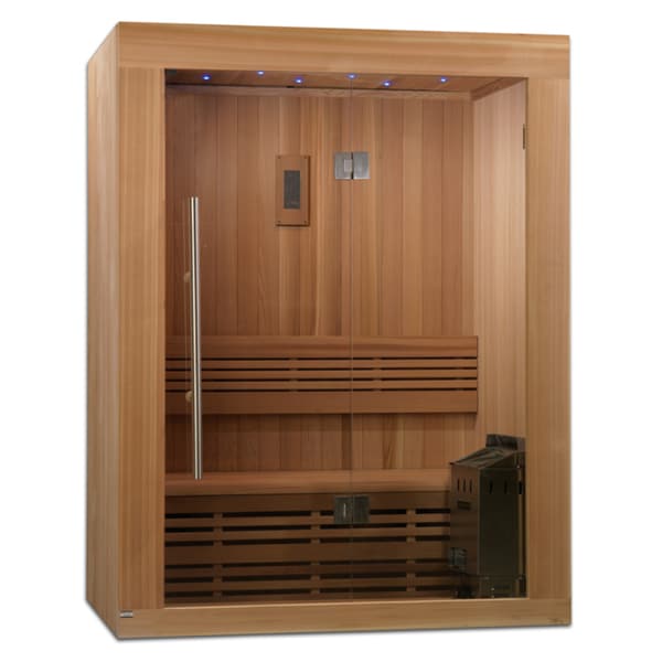 Shop Sundsvall 23 Person Traditional Steam Sauna, Natural Canadian Red