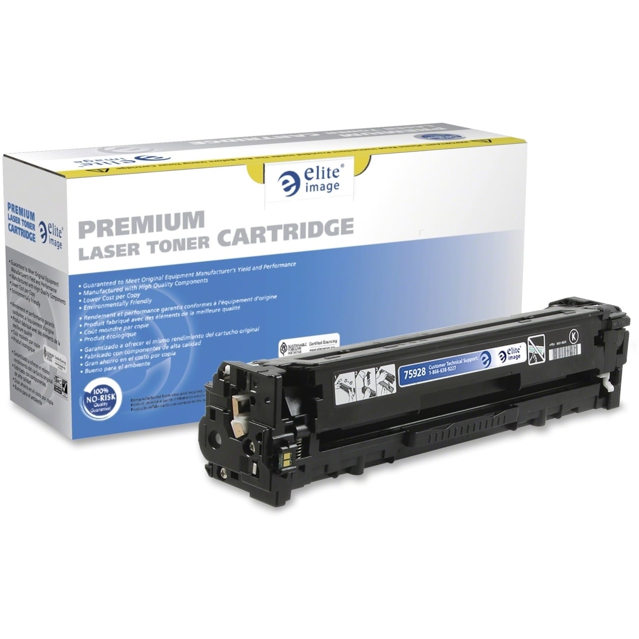 Elite Image Remanufactured Toner Cartridge Alternative For Canon 131BK