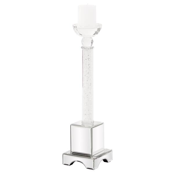 Cut Glass Candle Holder with Mirrored Base Large Bed Bath & Beyond