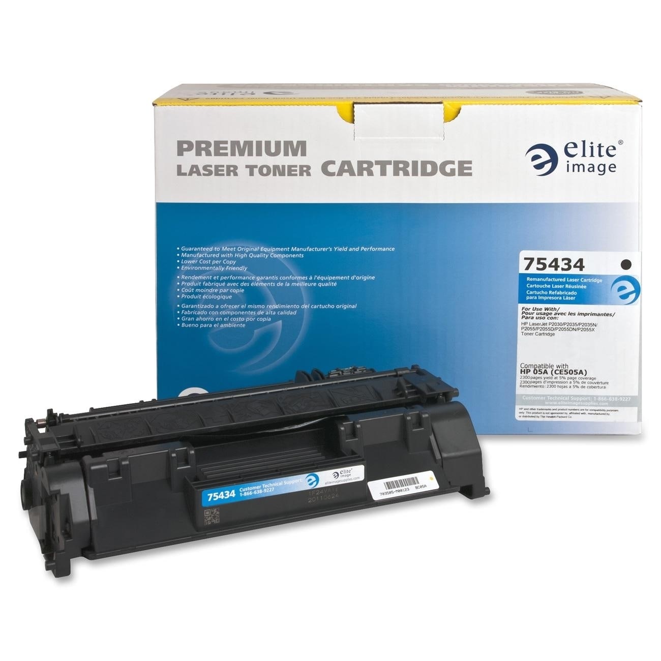 Elite Image Remanufactured Toner Cartridge Alternative For HP 05A