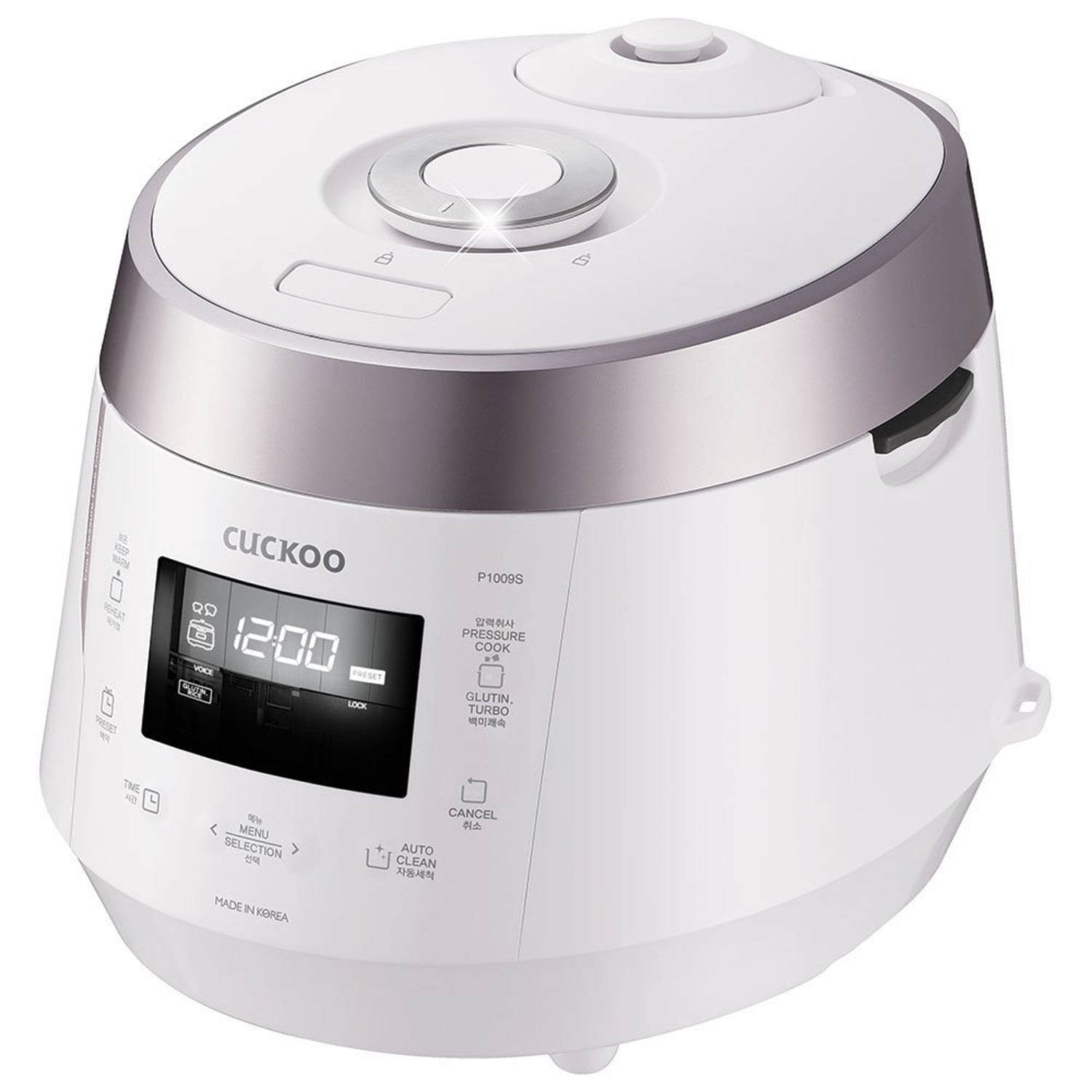 Cuckoo 6-Cup Twin Heating Pressure Rice Cooker (White)