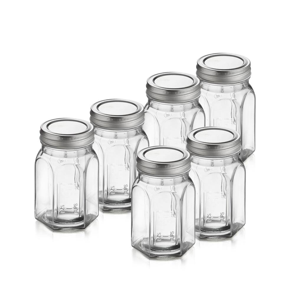 Classic Ocatagon Canning Jars (Set of 6)
